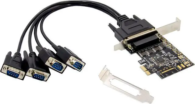Alt view image 2 of 2 - Conceptronic 4 Port DB9-RS232 Serial PCIe Card