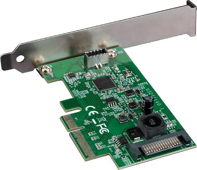 Main image of Akasa USB 3.2 Gen 2x2 Internal 20 Pin Connector to PCIe Host Card, 20Gbps SuperSpeed Data Transfer, PCIe 3.0 x4 x8 x16 Slot, Integrated SATA Power Connector, Supported