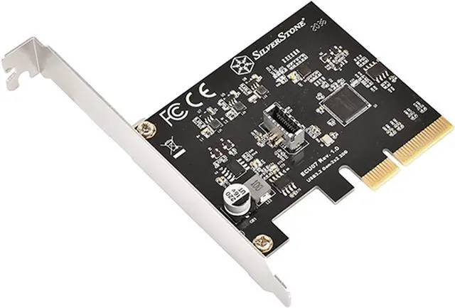 Main image of Silver Stone ECU07 SuperSpeed 20Gbps / USB 3.2 Gen 2x2 Internal Type-C Key-A PCIe Host Card SST-ECU07