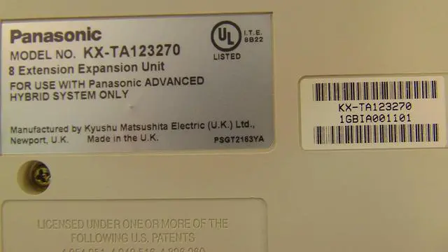 Alt view image 2 of 3 - KX-TA123270 Panasonic 8-Port Expansion Card 8 Extension for KX-TA1232