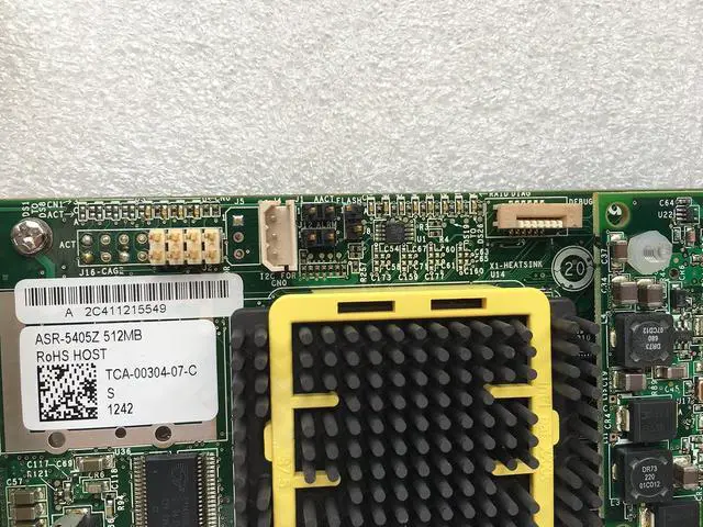 Alt view image 3 of 4 - adapte*c ASR-5405Z 2266800-R 512MB 4-Ports RAID PCI-E x8 Controller+8087 to 4sata