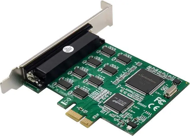 Alt view image 4 of 7 - Inline PCIe x1 Card with 8X RS-232, D-Sub 9, Serial Interface Card, Industrial, Multi-Card Operation, Stable Data Transmission, 76660Z