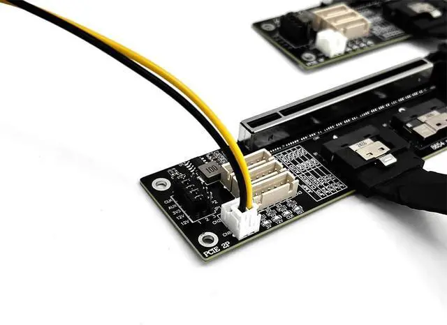 Alt view image 5 of 7 - JMT ADT-F34B-F35B PCIE 4.0 x16 to x16 Extension Card Graphics Card Splitter Support 1 to 1/2 Motherboard Bifurcation (F34B-F35B-50cm)