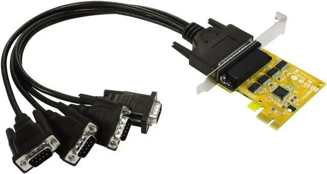 Alt view image 2 of 2 - 4-Port RS-232 Serial PCI-E (w/Both Regular & LP Brackets) (SER6456A+L)