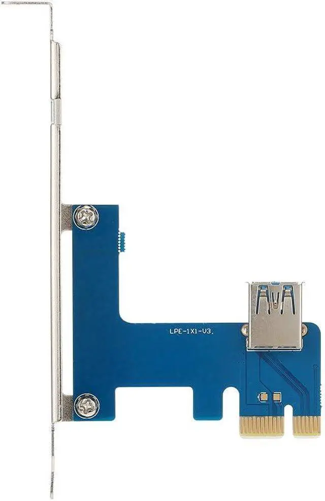 Alt view image 3 of 7 - GOLDEN BLUE PCI-E 1X Expansion Kit 1 to 4 Slots Switch Multiplier Hub Riser Card Adapter with USB 3.0 Cable PCIE Mining Modules