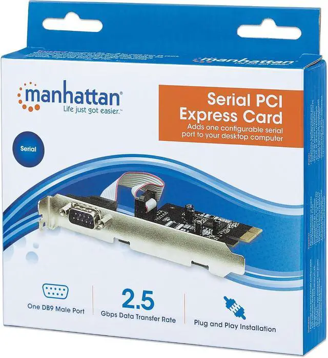 Alt view image 5 of 5 - MANHATTAN Serial PCI Express Card (158152)