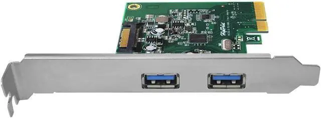 Alt view image 3 of 5 - HighPoint RocketU 1322A 2-Port USB 3.1 PCIe 2.0 Host Adapter