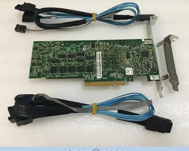 Alt view image 2 of 5 - Adaptec ASR-5805Z 512MB 8-Port PCI-e SAS Controller RAID CARD+8087 TO 4xSATA