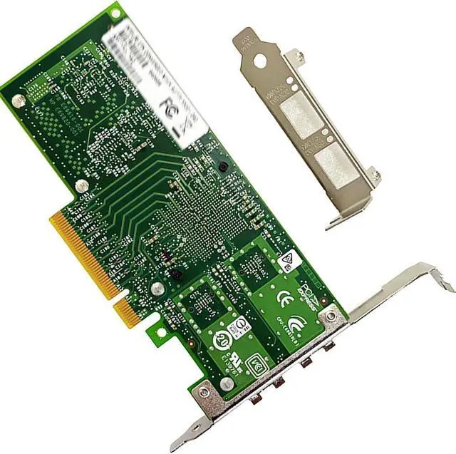 Alt view image 2 of 4 - 10GbE SFP+ Network Card Compatible with X520-DA2 PCIe Ethernet Card with 82599ES Controller, 2-Port SFP+ (10GBASE-SR/LR/DAC), PCIe 2.0, SR-IOV, PXE/iSCSI, Jumbo Frames PCI Network Adapter