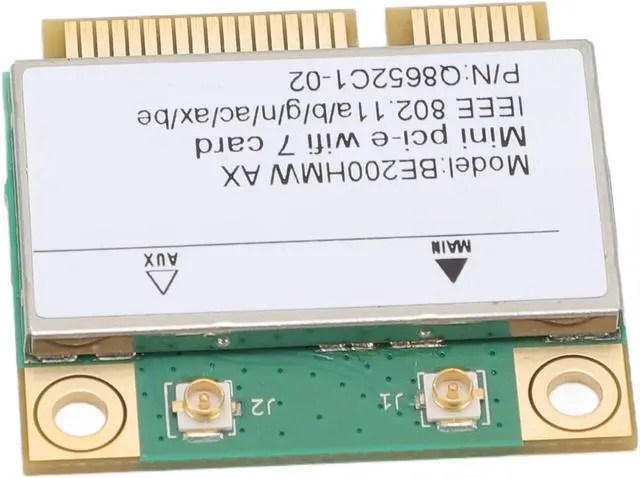 Alt view image 6 of 7 - Mini PCI E 7 Card, 8774Mbps 2 Band 2.4G 5G Gigabit Network Card Mini PCIE Interface Adapter with Bluetooth 5.4 BE200HMW for PC (No Antenna)