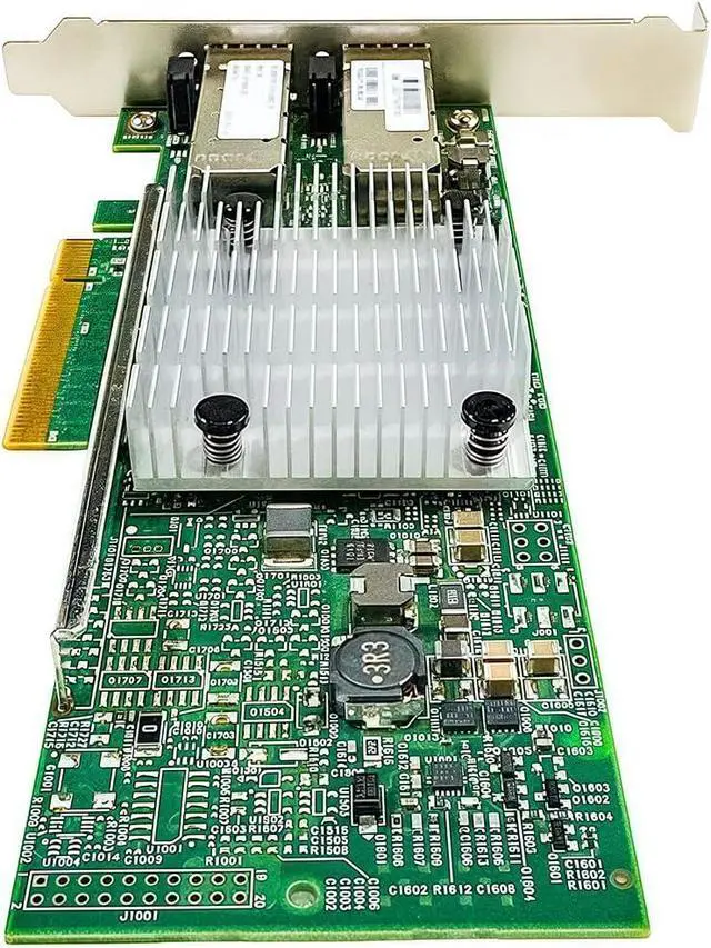 Alt view image 3 of 5 - 10GbE SFP+ Network Card Compatible with BCM57810S PCIe Ethernet Card, 2 Ports SFP+ 10GBASE-SR/LR, PCIe 2.0, SR-IOV Jumbo Frames PXE iSCSI PCI Network Adapter