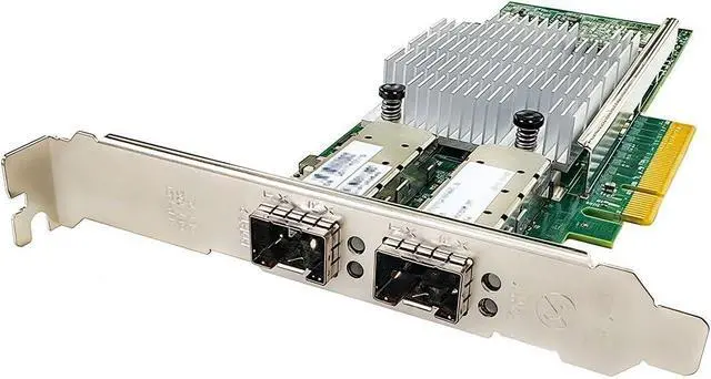 Alt view image 4 of 5 - 10GbE SFP+ Network Card Compatible with BCM57810S PCIe Ethernet Card, 2 Ports SFP+ 10GBASE-SR/LR, PCIe 2.0, SR-IOV Jumbo Frames PXE iSCSI PCI Network Adapter