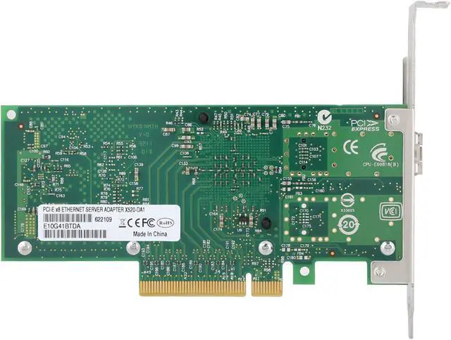 Alt view image 2 of 7 - Network Card, Internal Computer Networking Cards for X520DA1 82599EN PCIE 10G SFP Fiber Network Card Ethernet Server Adapter