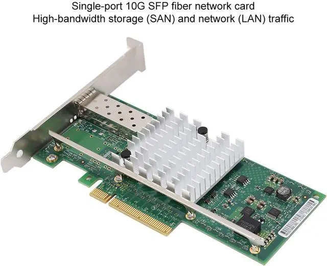 Alt view image 2 of 7 - Network Card, Internal Computer Networking Cards Fiber Network Card for X520DA1 82599EN PCIE 10G SFP Ethernet Server Adapter