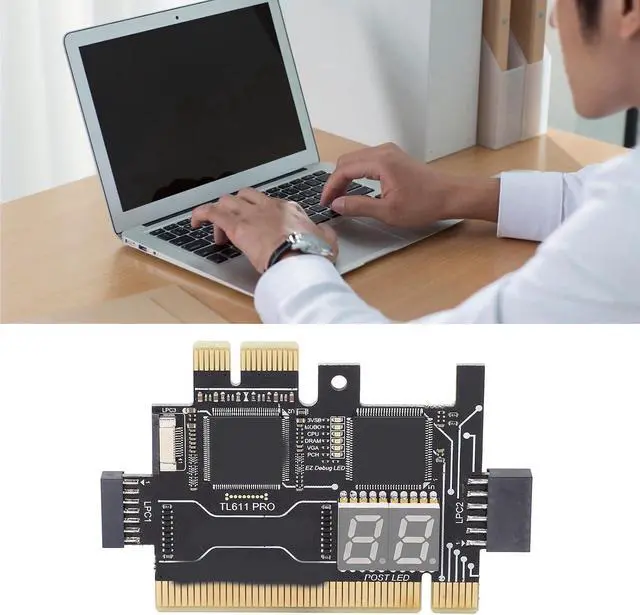 Alt view image 7 of 7 - Pyhodi TL611 Pro Multipurpose Mainboard Debug Card, Laptop EC DEBUG Adapter Card Compatible with Asus, HP, MSI, Gigabyte, Support PCI E,Mini PCI E,LPC, Easy to Use, Reliable Performance