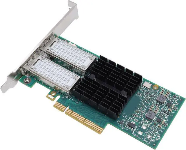 Main image of PCI Express Dual Port Ethernet Adapter for Server, Stable Connection Data Center Bridge Design for Private Clouds, Enterprise Data Centers & High Performance Computing