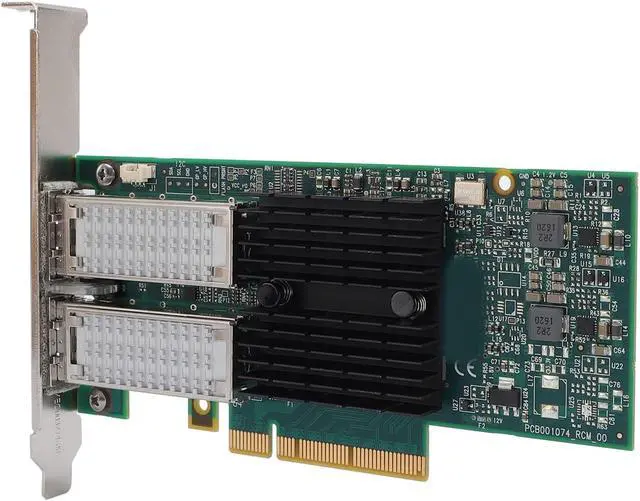 Alt view image 3 of 7 - Dual Port 40Gb PCI Express Network Card MCX354A FCCT | QSFP Ethernet Adapter for Servers | HighSpeed 40Gb/s Transfer Rate | PCI Express 3.0 X8