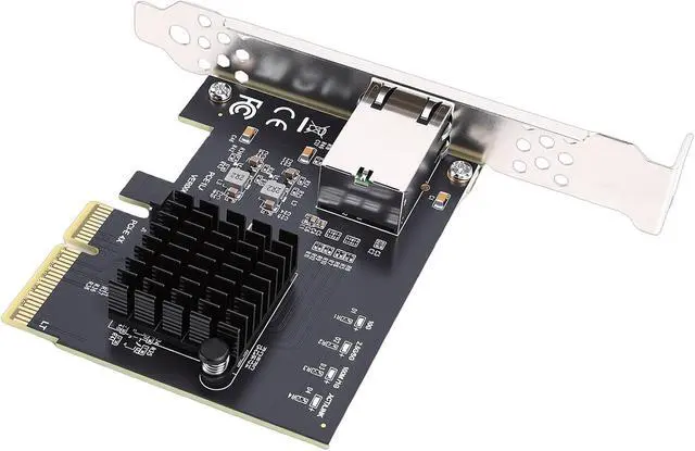 Alt view image 5 of 7 - PCIe 4X Gigabit Network Card, 10Gbps Ethernet Adapter with RTL8127AT Chip for Desktop Server PC NAS