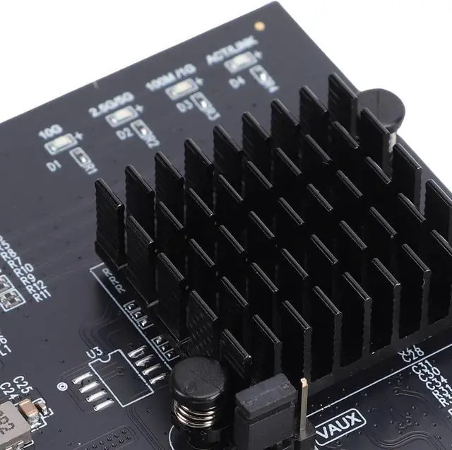 Alt view image 5 of 7 - Yunseity PCIe 4X Gigabit Network Card, 10Gbps Ethernet Adapter with RTL8127AT Chip for Desktop Server PC NAS 10 11
