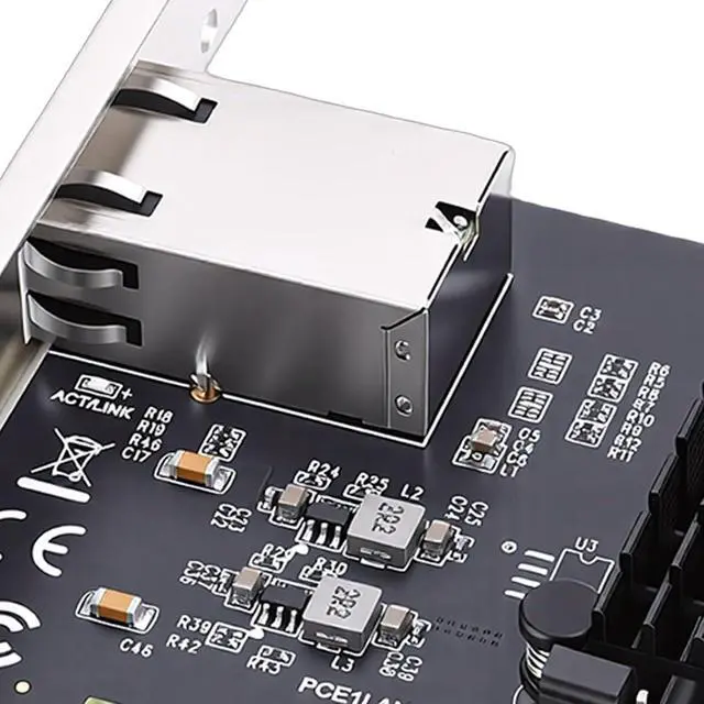 Alt view image 4 of 7 - Yunseity PCIe 4X Gigabit Network Card, 10Gbps Ethernet Adapter with RTL8127AT Chip for Desktop Server PC NAS 10 11