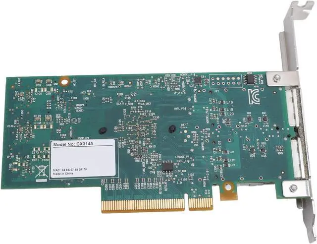 Alt view image 6 of 7 - 40Gb Ethernet PCIe Card, 40GbE Dual Port Network Adapter, Low Latency 40Gbps Fiber Optic NIC with PCIe 3.0 x8 Interface for Data Centers and High Performance Computing