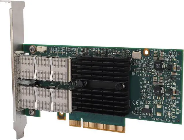 Alt view image 6 of 7 - 40Gb Ethernet PCIe Card, 40GbE 2 Ports Network Card, Low Latency PCI Express 30. X8 for Optical, Speed Data up to 40Gbps per Port, Compatible with