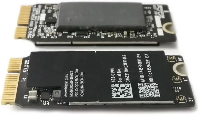 Alt view image 4 of 5 - Airport Wireless Network Card,2.4G/5Ghz Gigabit WiFi Bluetooth 4.0 Dual-Band Network Card BCM943602CS BCM943602CSAX Replacement for Macbook Pro Retina 13" 15" A1398 A1502 Network Card (2015 Year)