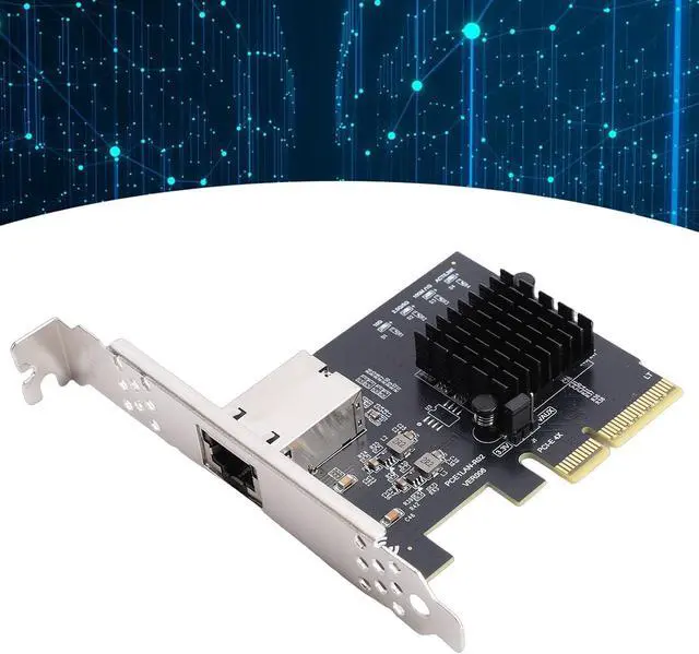 Alt view image 5 of 7 - PCIe 4X Gigabit Network Card, 10Gbps Ethernet Adapter with RTL8127AT Chip for Desktop Server PC NAS