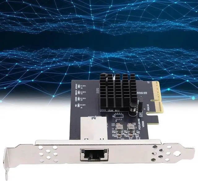 Alt view image 4 of 7 - PCIe 4X Gigabit Network Card, 10Gbps Ethernet Adapter with RTL8127AT Chip for Desktop Server PC NAS