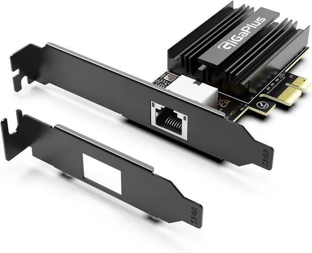 Main image of 10Gbe PCI-e4.0 X1 Network Card, Marvell AQC113 Controller, 10G Base-T RJ45 Port NIC, GiGaPlus 100/1000/2500/10000Mbps Ethernet Card, 10Gb Ethernet Adapter Support Windows10/11/Windows Server/Linux