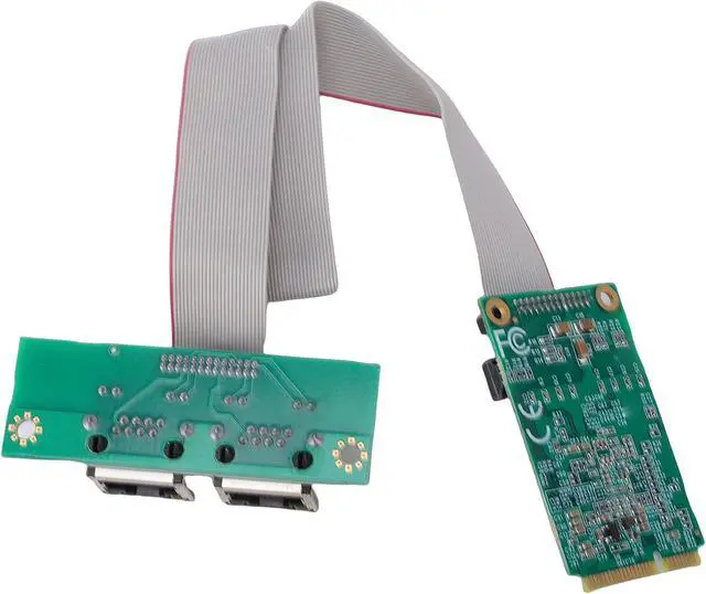 Alt view image 7 of 7 - Mini PCIe Gigabit Ethernet Adapter Dual Port Network Card with I350 Controller for Industrial PCs and Desktop Computers,