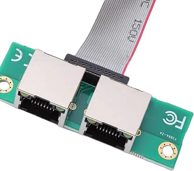 Alt view image 7 of 7 - CCYLEZ Mini PCIe Gigabit Ethernet Adapter, Dual Port RJ45 Network Card for Industrial PCs with I350 Controller