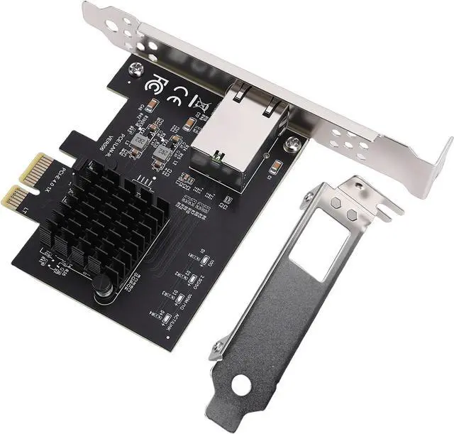 Alt view image 6 of 7 - 10Gb PCIe Network Card Efficient PCIe 4.0 10Gbps Ethernet Adapter for Data Centers, Gaming PCs Plug and Play 1 X Network Card 1 X Low Profile Bracket