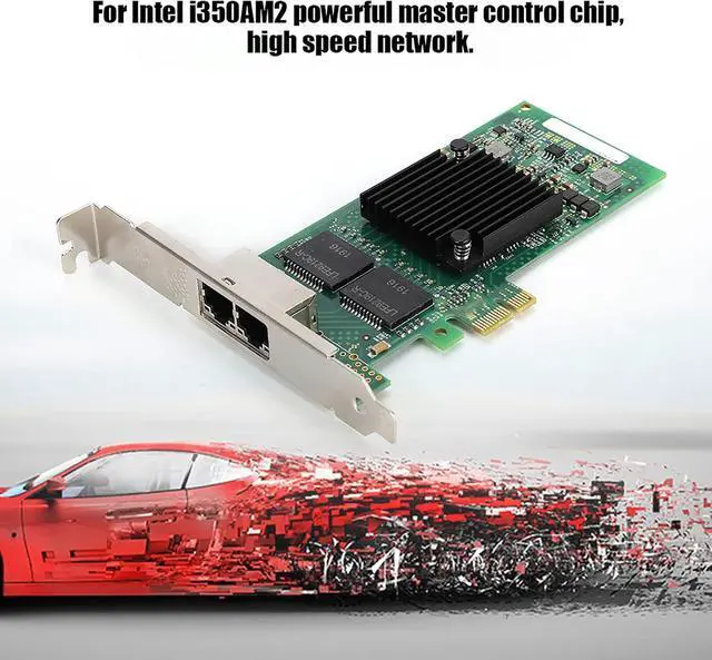 Alt view image 4 of 7 - I350 T2V2 PCIE X1 Double Port Server Gigabit Ethernet Network Card, with RJ45 Interface for WindowsLinux VMware