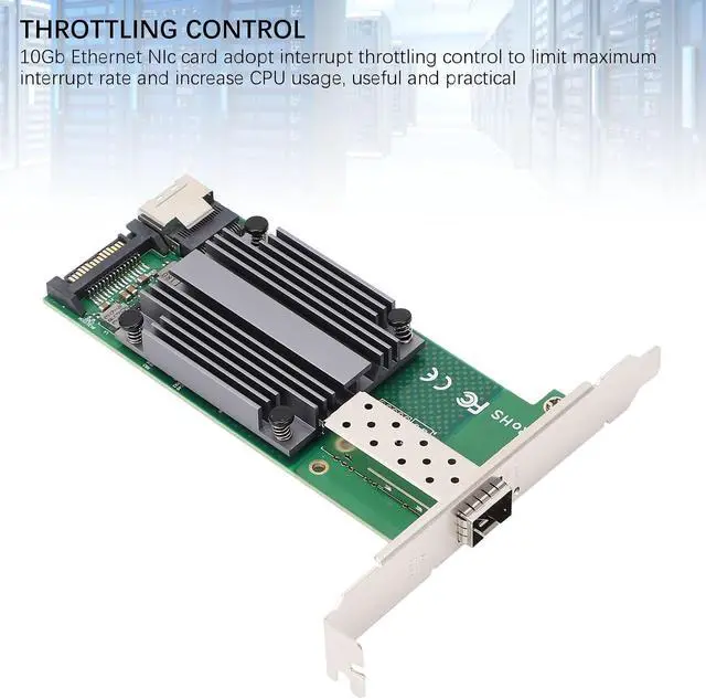 Alt view image 2 of 7 - Ethernet NIC Card,Stable Transmission 10Gb Ethernet NIC Card,Throttling Control M.2 to 10Gb,for Mobile Device Desktop