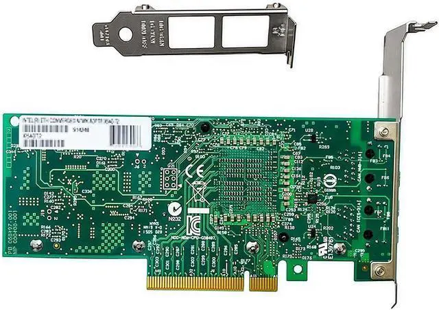 Alt view image 3 of 4 - 10GbE RJ45 Network Card Compatible with X540-T2 PCIe Ethernet Card with X540 Controller, 2 Ports 10GBASE-T RJ45, PCIe 2.0, SR-IOV Jumbo Frames PXE iSCSI PCI Network Adapter