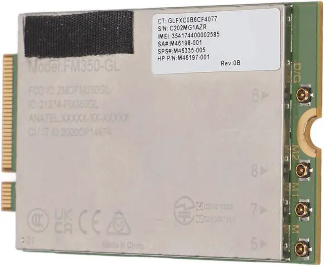 Alt view image 4 of 7 - 5G LTE Network Card, Plug and Play Accurate Size FM350 GL Network Card, 4.67Gbps Downlink 1.25Gbps Uplink for Desktop