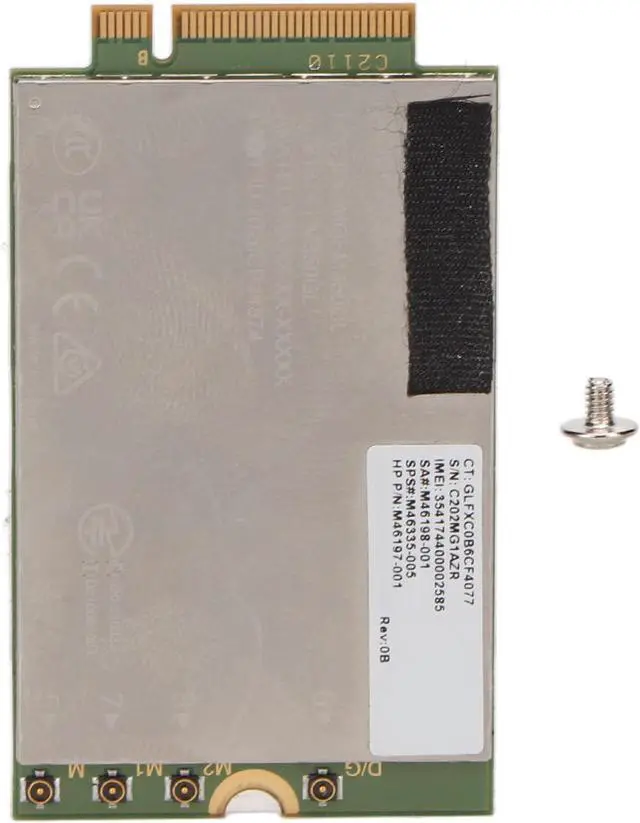 Alt view image 7 of 7 - 5G LTE Network Card, 4.67Gbps Downlink 1.25Gbps Uplink, 4x4 MIMO GNSS FM350 GL Network Card, M.2 Plug and Play, Suitable for