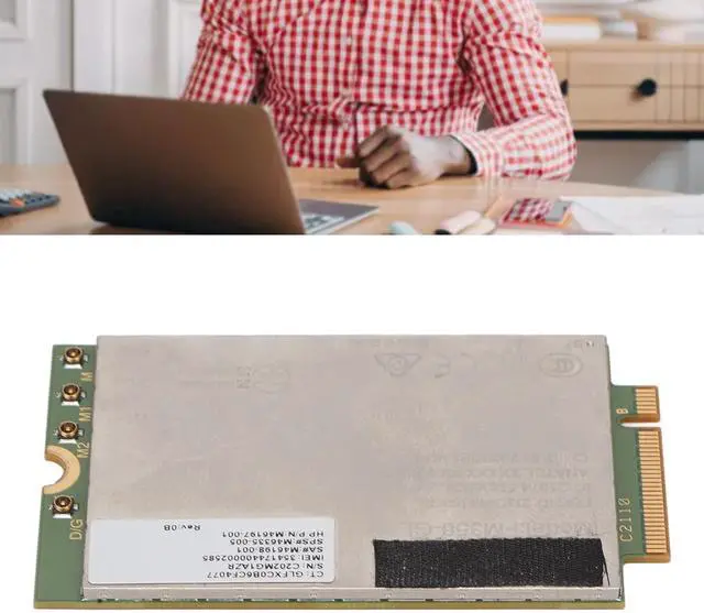 Alt view image 4 of 7 - 5G LTE Network Card, 4.67Gbps Downlink 1.25Gbps Uplink, 4x4 MIMO GNSS FM350 GL Network Card, M.2 Plug and Play, Suitable for