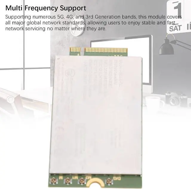Alt view image 5 of 7 - GOWENIC Network Card Module, FM350 GL ESIM M.2 5G NR 4G LTE 4.67Gbps Network Adapter Module for 5340 7340 9440 3480 9315