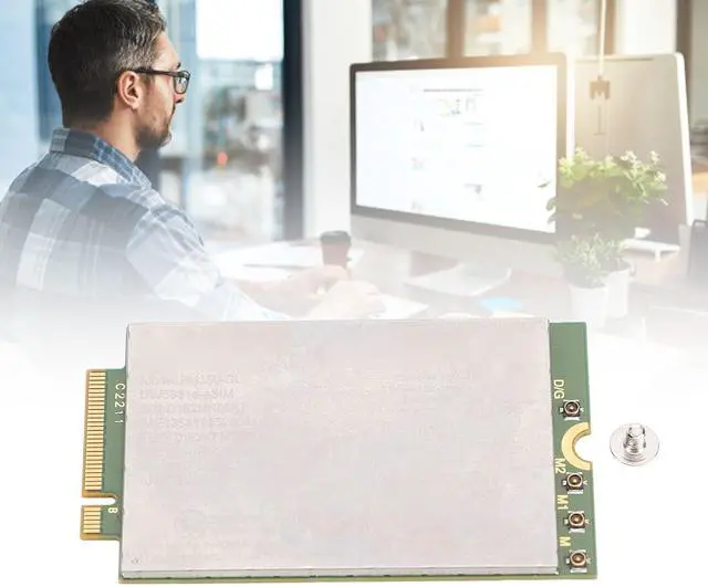 Alt view image 3 of 7 - FM350 GL ESIM Network Card Module, M.2 5G NR 4G LTE Module with 4.67Gbps Download Speed for Latitude XPS Series Laptops