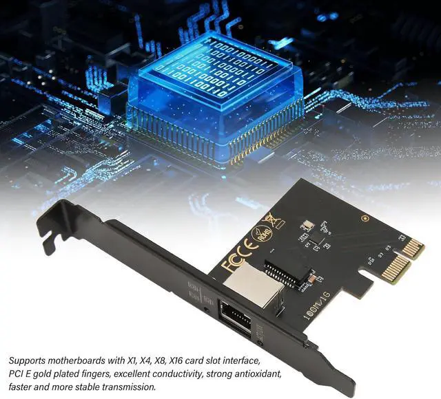 Alt view image 2 of 7 - 10G PCIe Network Card AQC113C, Gigabit Ethernet PCI Express Network Card, RJ45 LAN Adapter Converter for Desktop PC, Ethernet Network Adapter