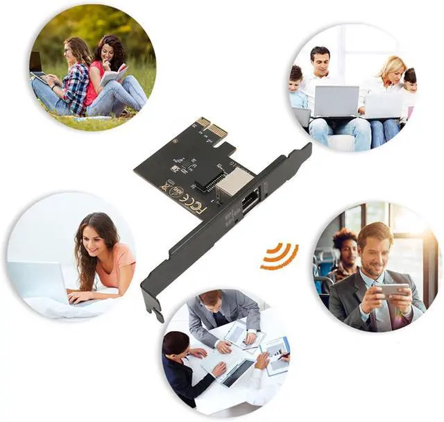 Alt view image 4 of 7 - 10G PCIe Network Card AQC113C, Gigabit Ethernet PCI Express Network Card, RJ45 LAN Adapter Converter for Desktop PC, Ethernet Network Adapter
