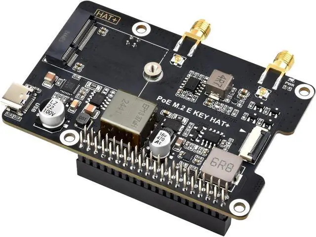 Alt view image 4 of 7 - PCIe to E Adapter with Power Over Ethernet E Expansion Board Networking Card Module