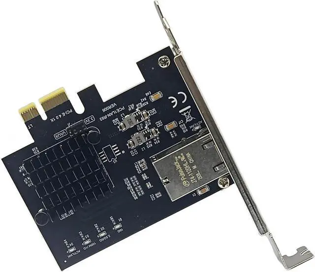 Alt view image 7 of 7 - 10Gbps PCIE4.0 1X Gigabit Network Card 82574 Chip RJ45 Port 10000 Mbit/s Electrical Adapter for Desktop PC Gaming Ethernet