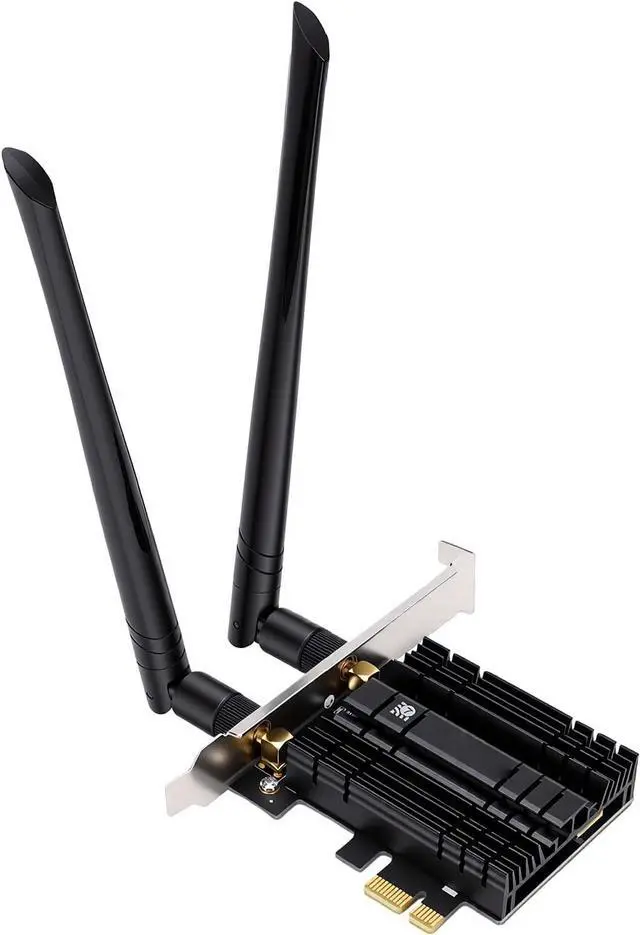 Main image of banapoy PCIe WiFi Card for NGW, Bluetooth 5.4 6G 5G 2.4G 3 Band 5800Mbps M.2 NGFF Desktop PC Network Card with Dual Antennas