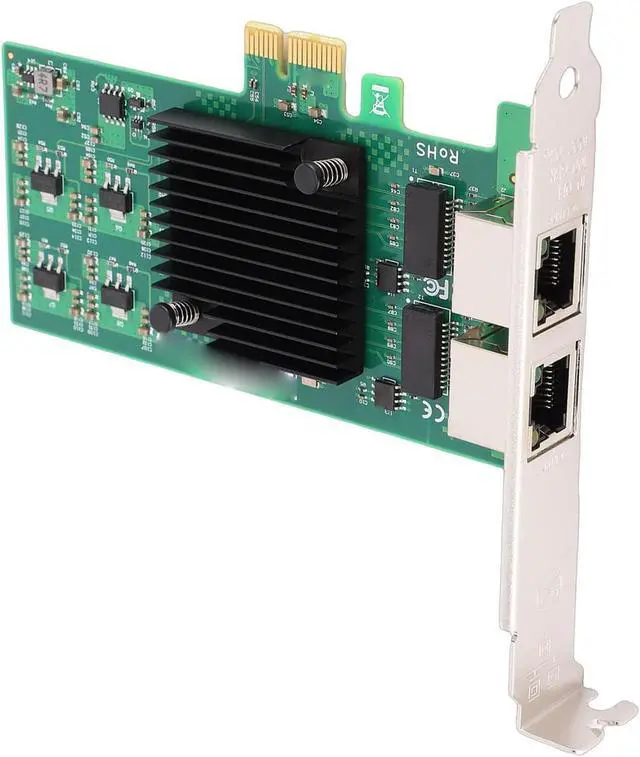 Alt view image 5 of 7 - PCIe Network Card, PCI Express X1 Port, 82574L Chipset, 10Mbps 100Mbps 1000Mbps Gigabit PC Ethernet Card, with Short Bracket, for Desktop PC