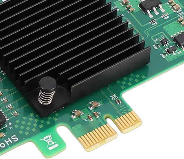 Alt view image 7 of 7 - Zyyini Gigabit Ethernet Network Card, PCI Express x1 Dual RJ45 Port 10 100 1000Mbps Gigabit Desktop with Gold Finger Plating for 82574L Chipset for PC