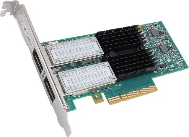 Alt view image 5 of 7 - PCI Express Dual Port Ethernet Adapter for Server, Stable Connection Data Center Bridge Design for Private Clouds, Enterprise Data Centers & High Performance Computing