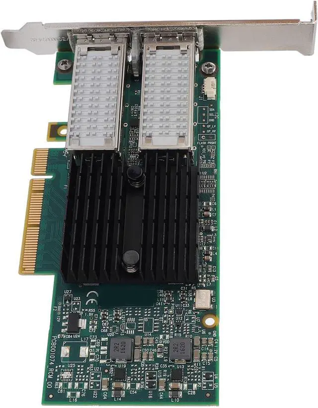 Alt view image 4 of 7 - PCI Network Card Dual Port QSFP Ethernet Adapter, High Performance Virtualized Networks, Suitable for Data Centers, Supports, VXLAN, and NVGRE Protocols